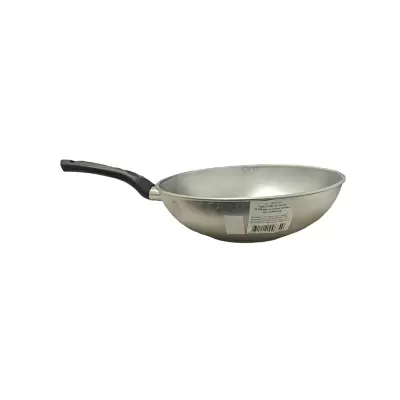 Tigaie wok din aluminiu turnat cu maner plastic 28 cm